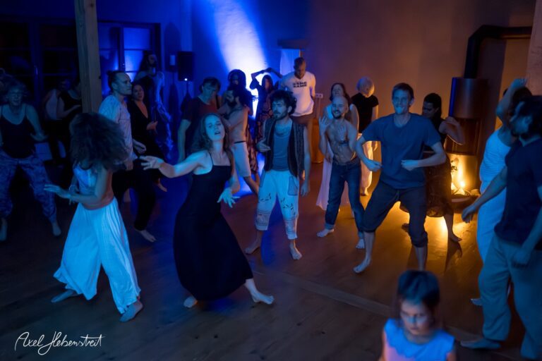 Tanzende Menschen in einem gut beleuchteten Raum schaffen eine lebendige, energetische Stimmung – © Axel Hebenstreit